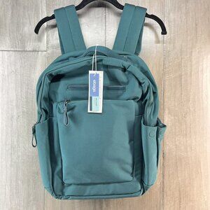 eBags Belcourt Laptop RFID Travel Backpack Deep Teal NEW